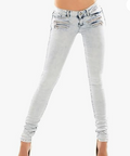 Super Sexy Stretch Jeans Very Low Waist Women Tight Skinny Denim Pants
