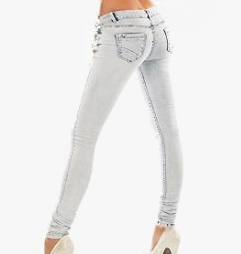 Super Sexy Stretch Jeans Very Low Waist Women Tight Skinny Denim Pants
