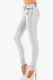 Super Sexy Stretch Jeans Very Low Waist Women Tight Skinny Denim Pants