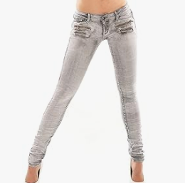 Super Sexy Stretch Jeans Very Low Waist Women Tight Skinny Denim Pants