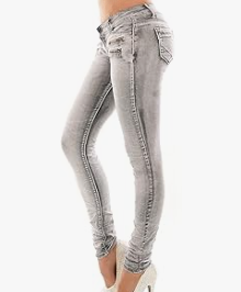 Super Sexy Stretch Jeans Very Low Waist Women Tight Skinny Denim Pants