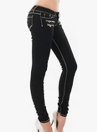 Super Sexy Stretch Jeans Very Low Waist Women Tight Skinny Denim Pants